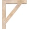 Ekena Millwork Traditional Block Smooth Bracket w/ Offset Brace, Douglas Fir, 5 1/2"W x 24"D x 28"H BKT0604X24X28TRA05SDF - alternate 2